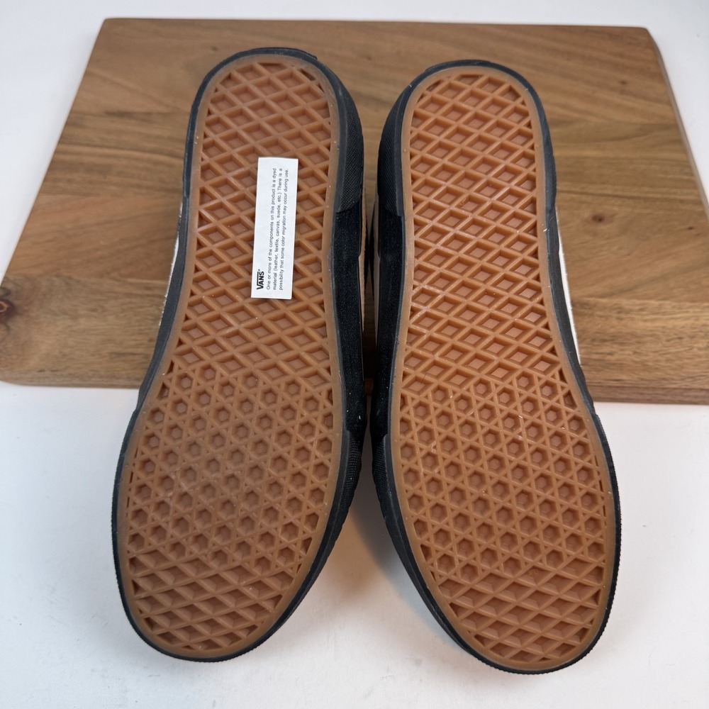 New Mens Vans Caldrone Marshmallow Leather Low‎ Casual Sneakers Shoes Size 9 NIB - Picture 7 of 9